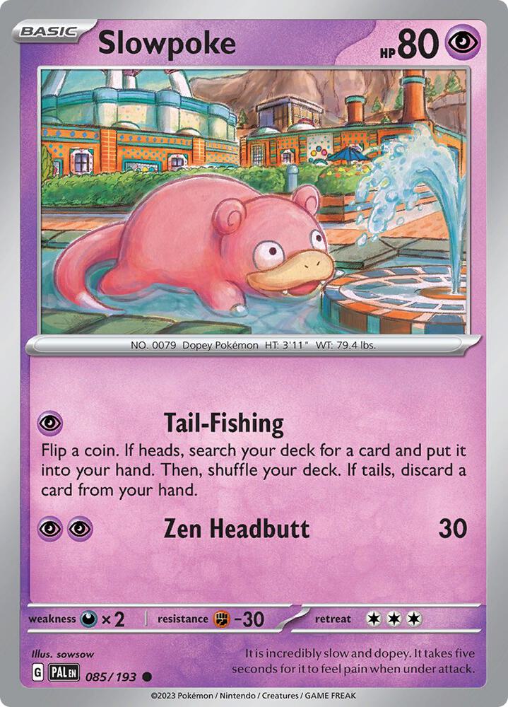 [Reverse Holo] PAL 085/193 Slowpoke C