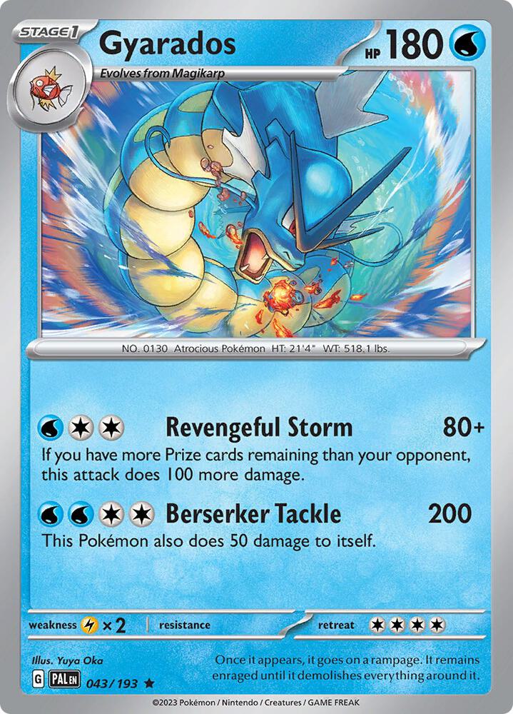 [Reverse Holo] PAL 043/193 Gyarados R
