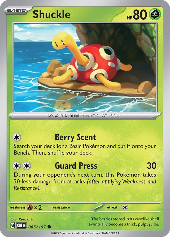 [Reverse Holo] OBF 005/197 Shuckle C