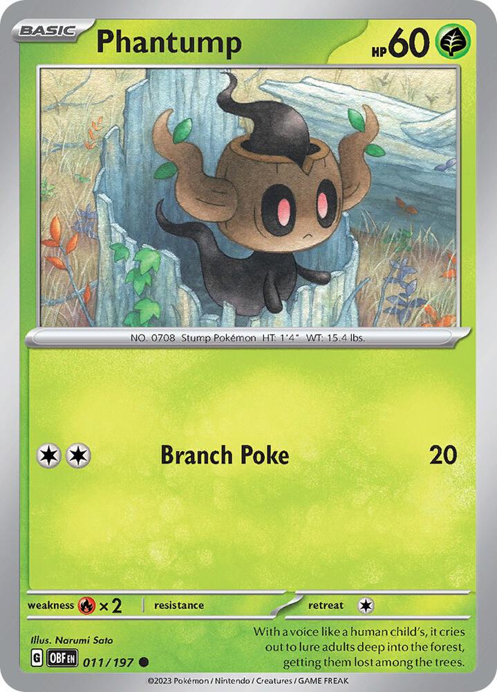 [Reverse Holo] OBF 011/197 Phantump C