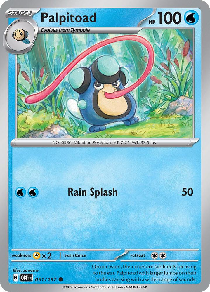 [Reverse Holo] OBF 051/197 Palpitoad C
