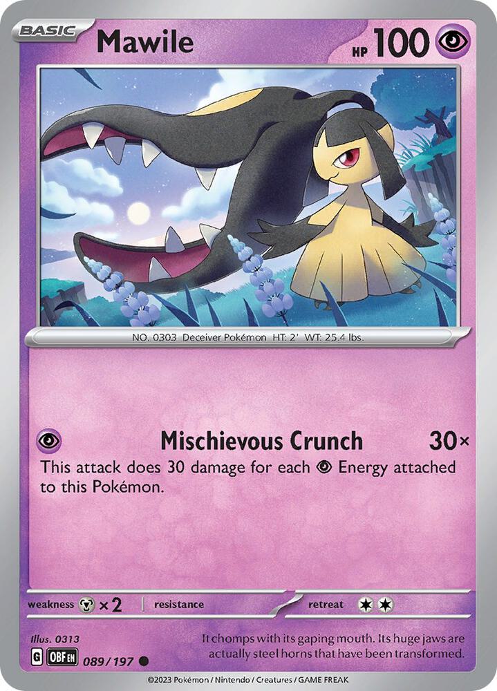 [Reverse Holo] OBF 089/197 Mawile C