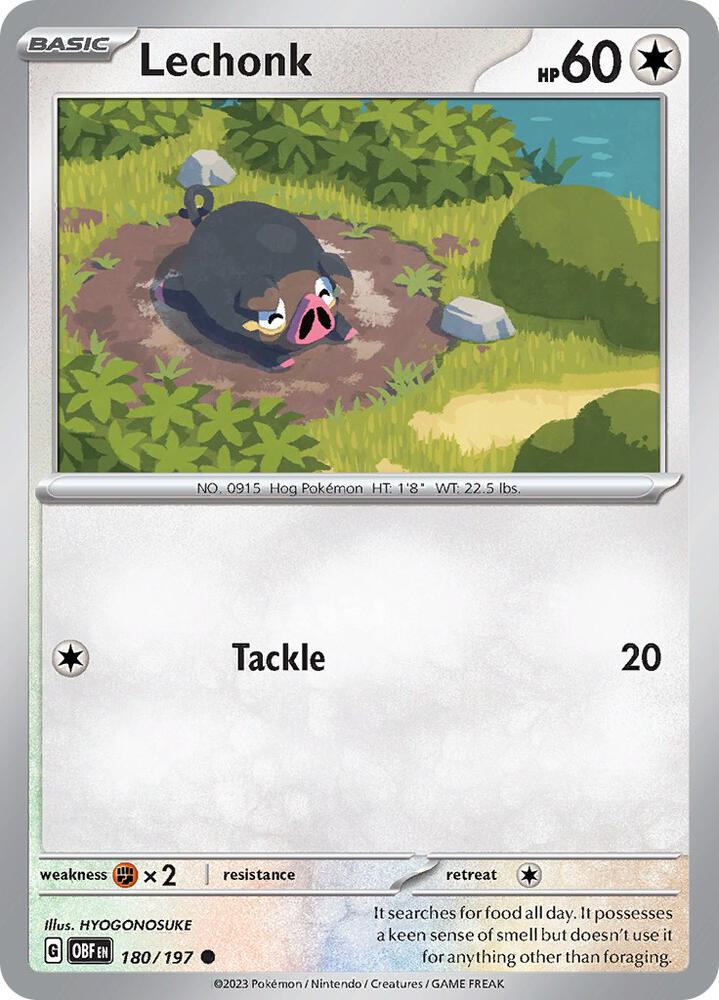 [Reverse Holo] OBF 180/197 Lechonk C