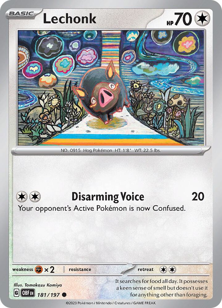 [Reverse Holo] OBF 181/197 Lechonk C