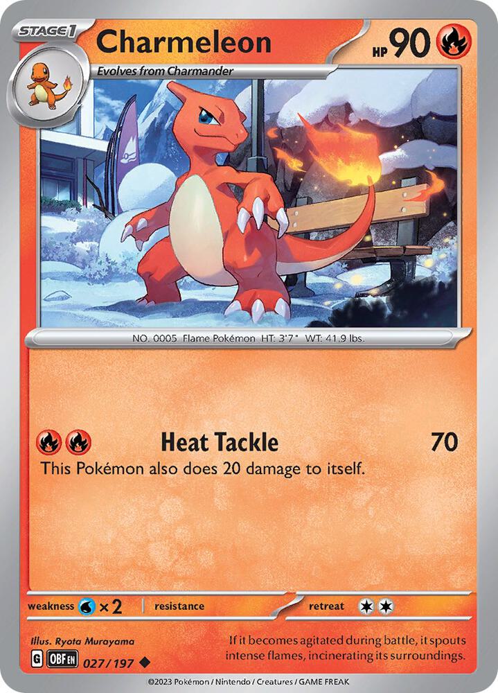 [Reverse Holo] OBF 027/197 Charmeleon U