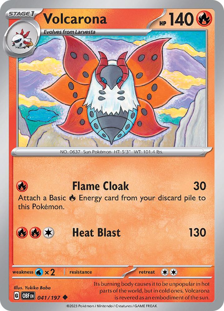 [Reverse Holo] OBF 041/197 Volcarona U