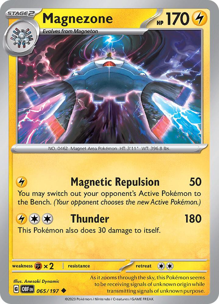 [Reverse Holo] OBF 065/197 Magnezone U