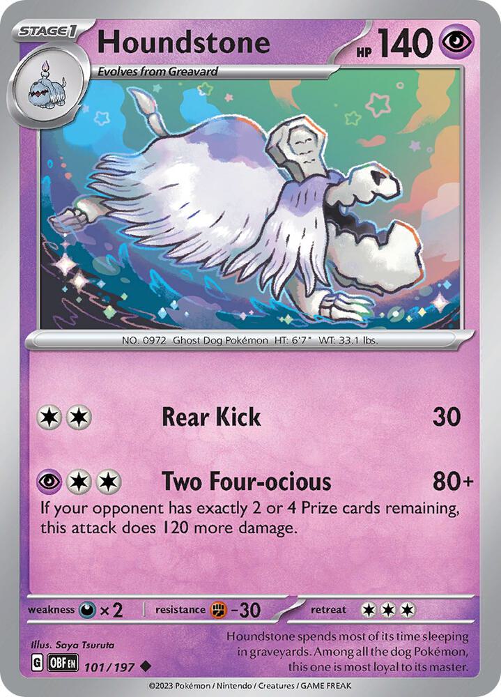 [Reverse Holo] OBF 101/197 Houndstone U