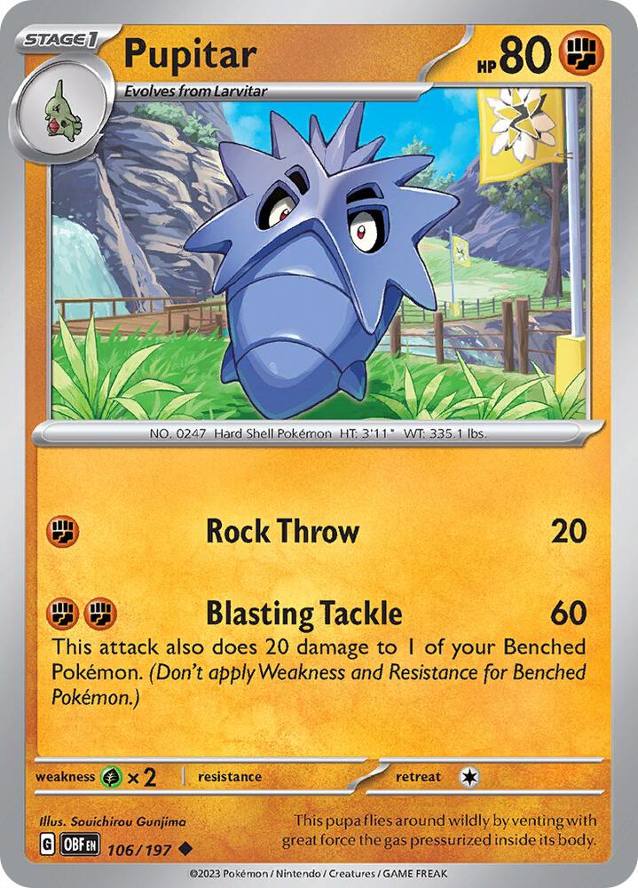 [Reverse Holo] OBF 106/197 Pupitar U