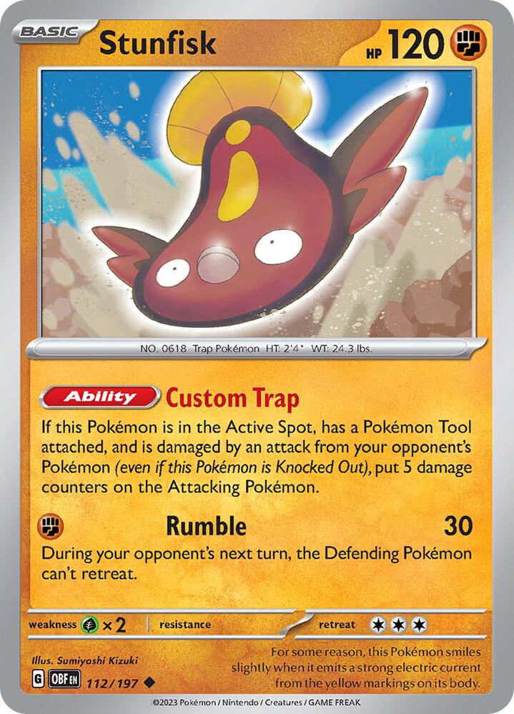 [Reverse Holo] OBF 112/197 Stunfisk U