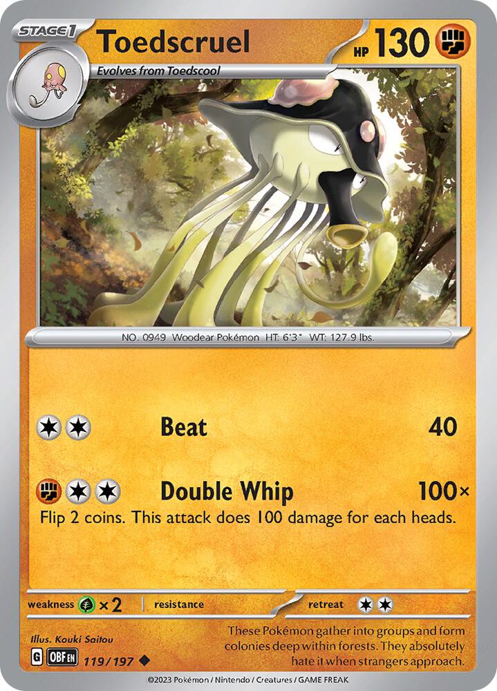 [Reverse Holo] OBF 119/197 Toedscruel U