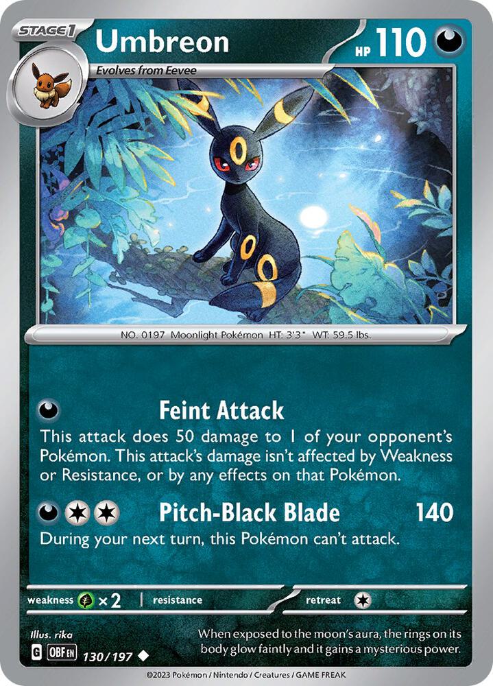 [Reverse Holo] OBF 130/197 Umbreon U