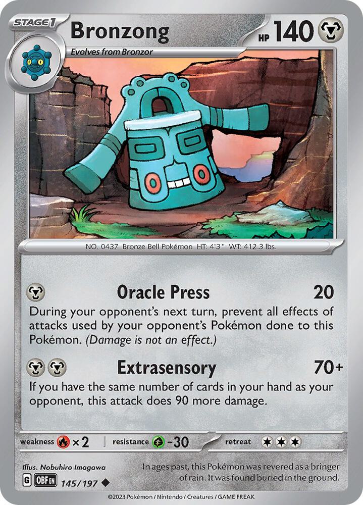 [Reverse Holo] OBF 145/197 Bronzong U