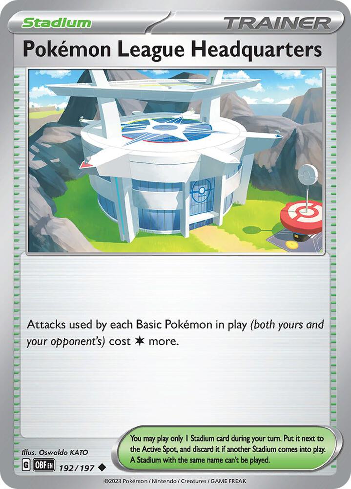 [Reverse Holo] OBF 192/197 Pokemon League Headquarters U
