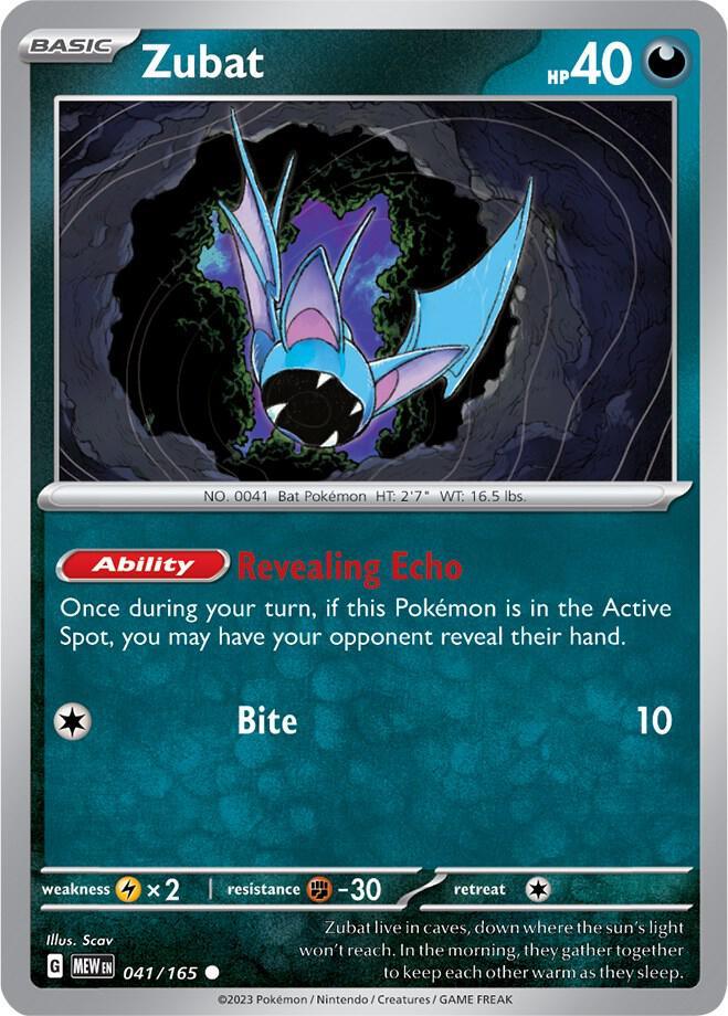 MEW 041/165 Zubat C