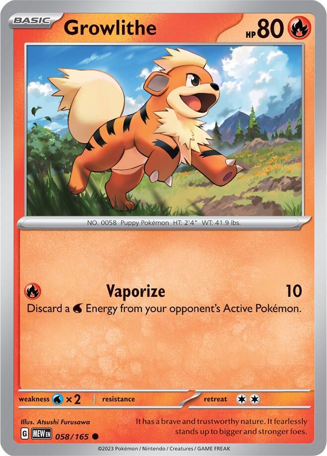 MEW 058/165 Growlithe C