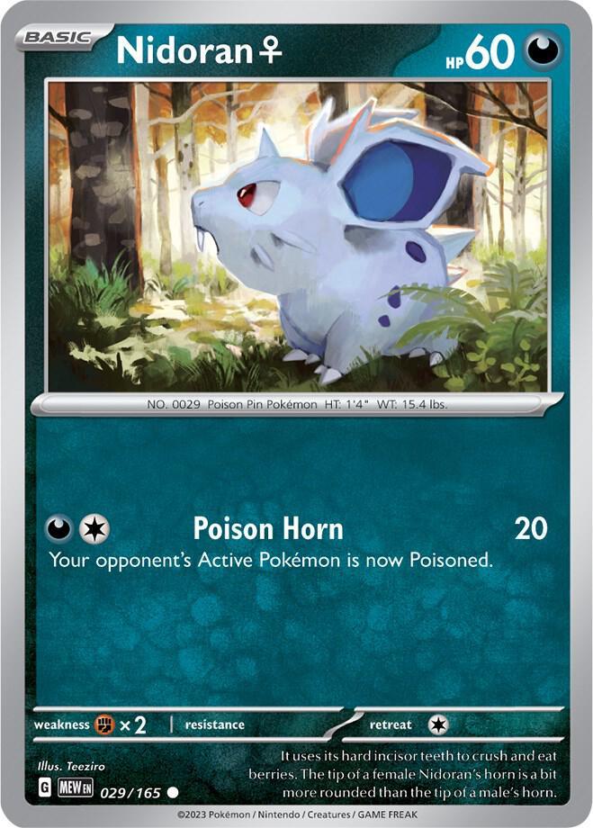 [Reverse Holo] MEW 029/165 Nidoran F C