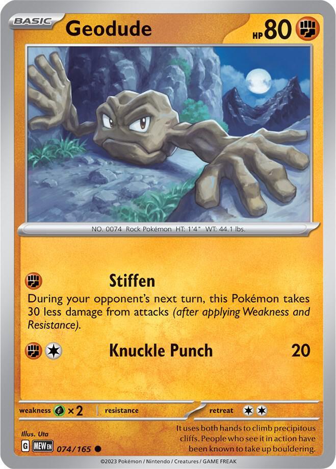 [Reverse Holo] MEW 074/165 Geodude C