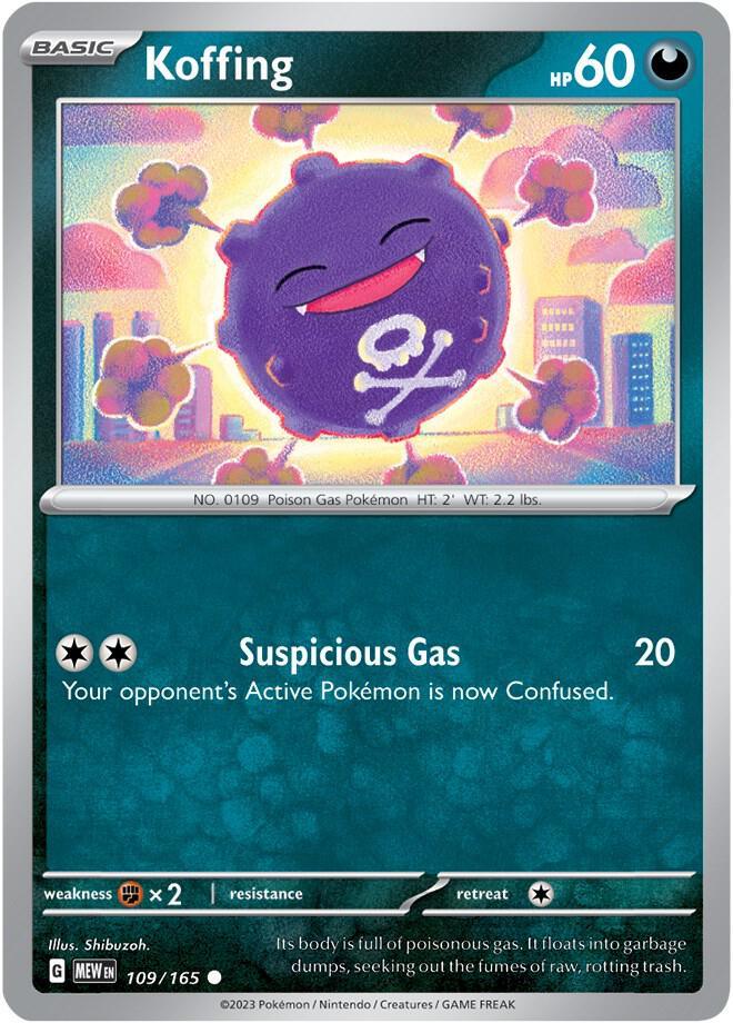 [Reverse Holo] MEW 109/165 Koffing C