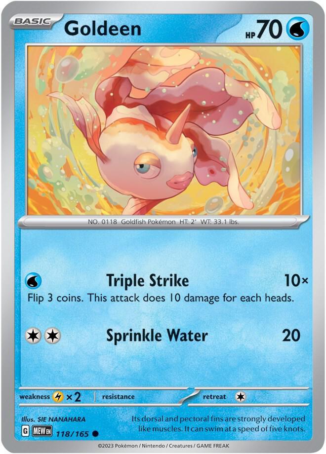 [Reverse Holo] MEW 118/165 Goldeen C