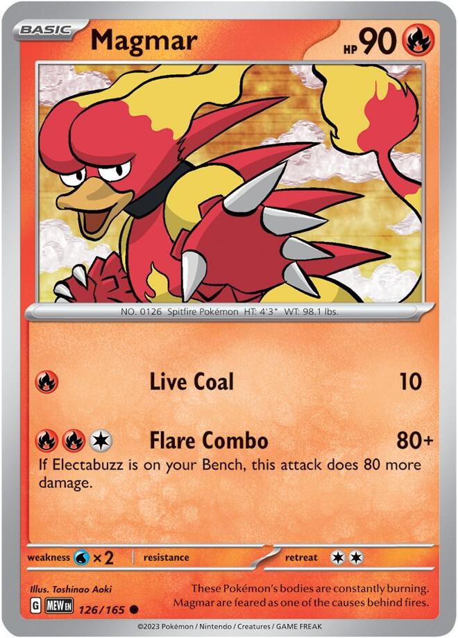 [Reverse Holo] MEW 126/165 Magmar C