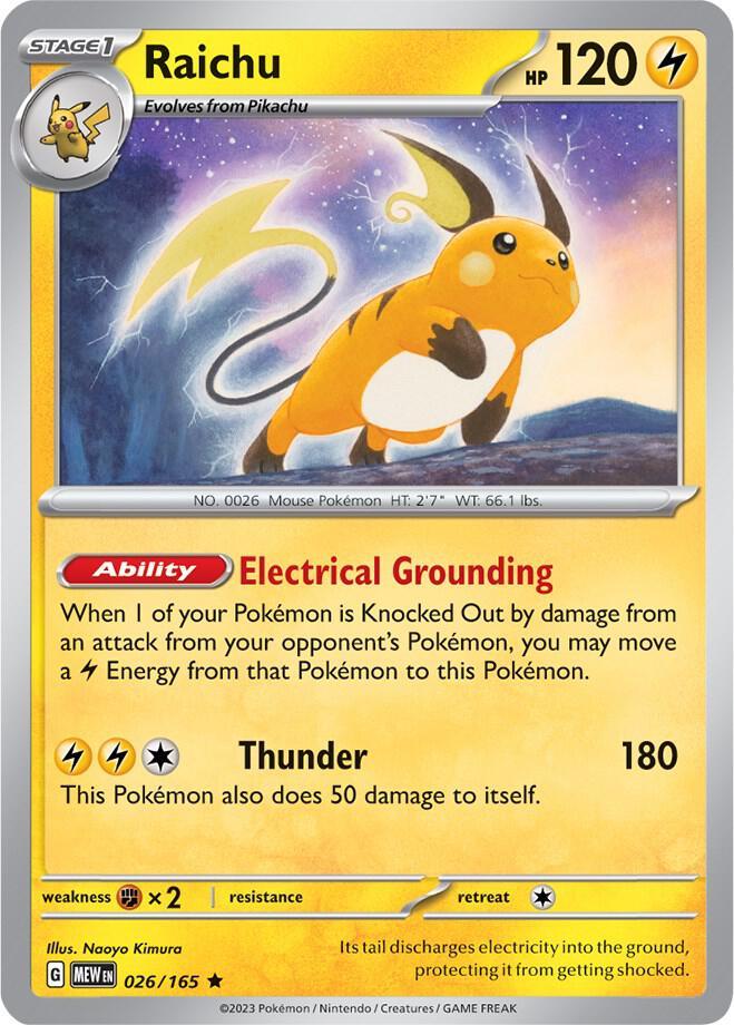 MEW 026/165 Raichu R