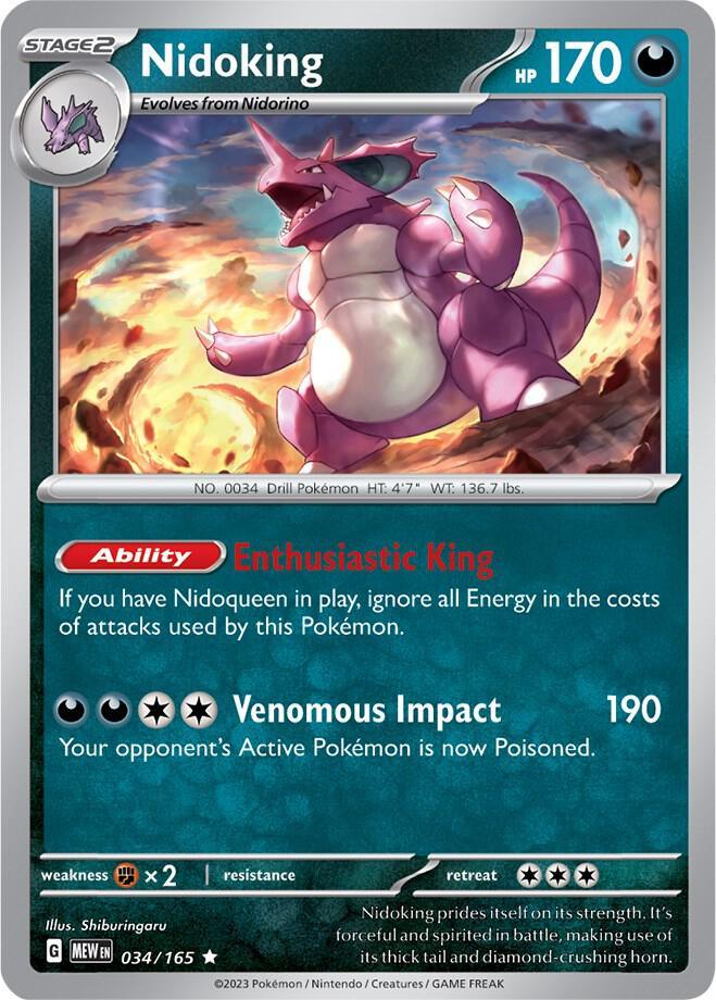 MEW 034/165 Nidoking R