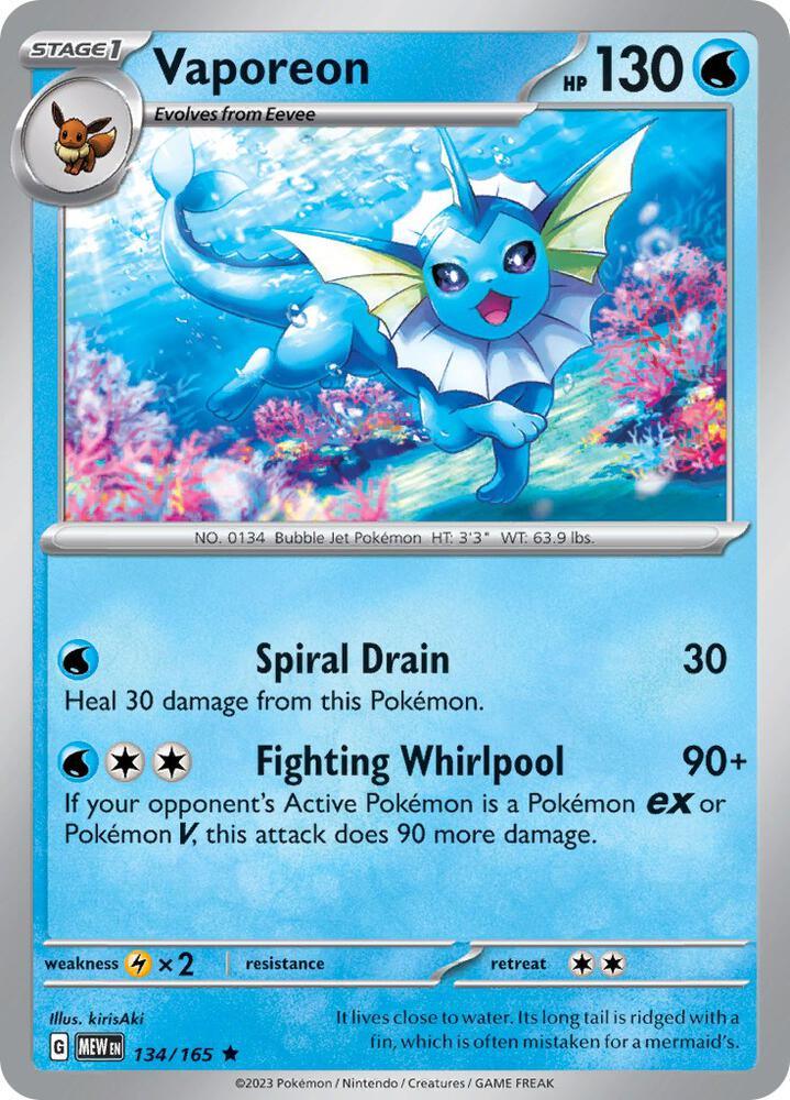 MEW 134/165 Vaporeon R