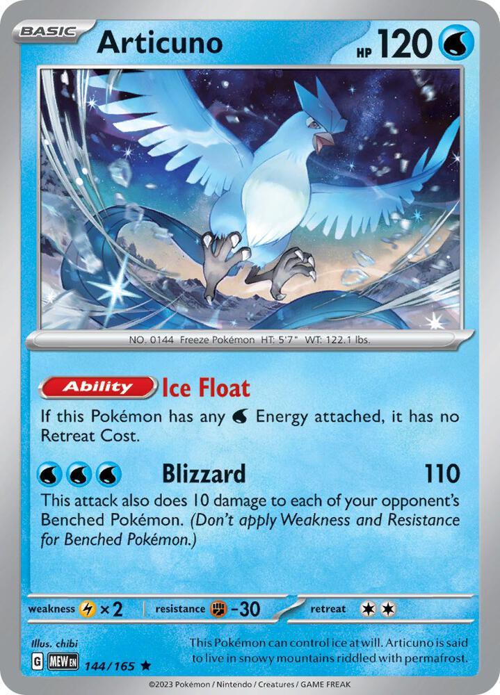 MEW 144/165 Articuno R
