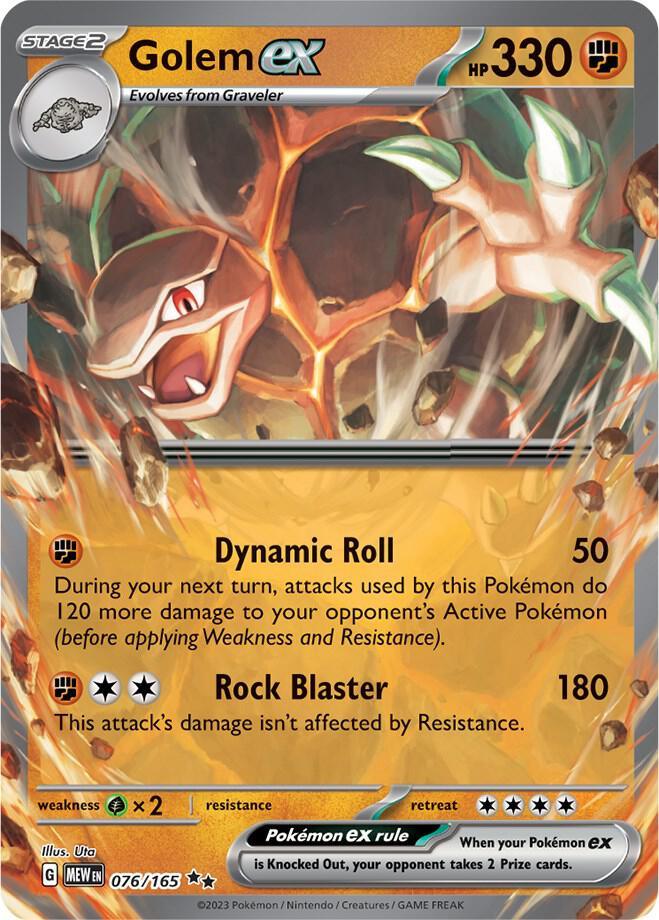 MEW 076/165 Golem ex RR