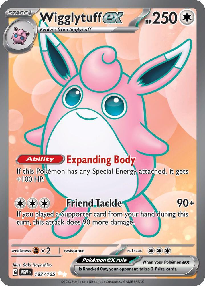 MEW 187/165 Wigglytuff ex SR
