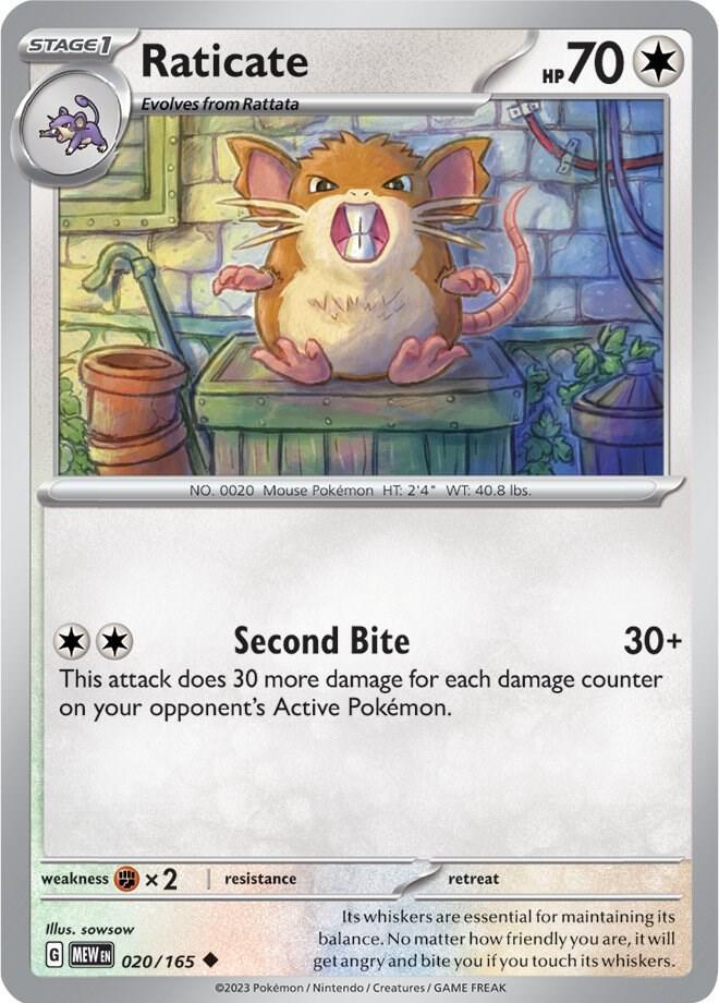 MEW 020/165 Raticate U