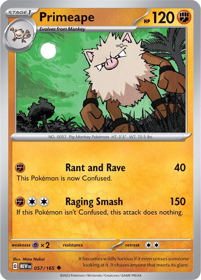 MEW 057/165 Primeape U