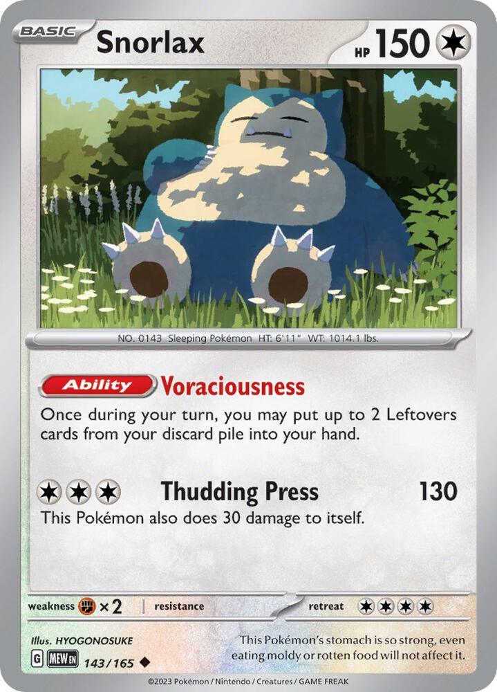 MEW 143/165 Snorlax U