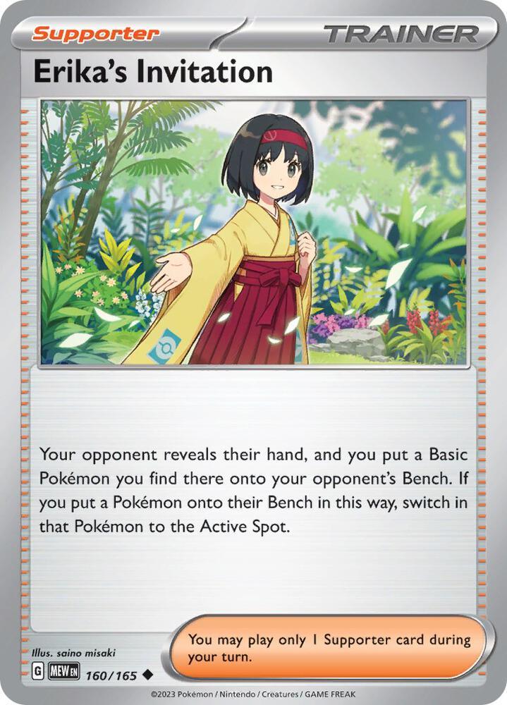 MEW 160/165 Erika's Invitation U
