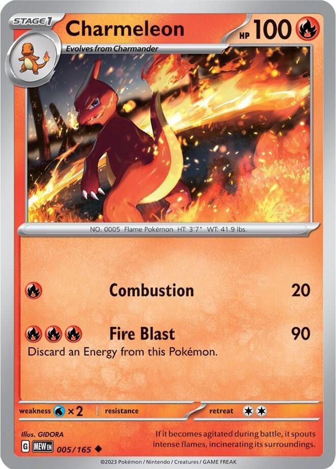 [Reverse Holo] MEW 005/165 Charmeleon U