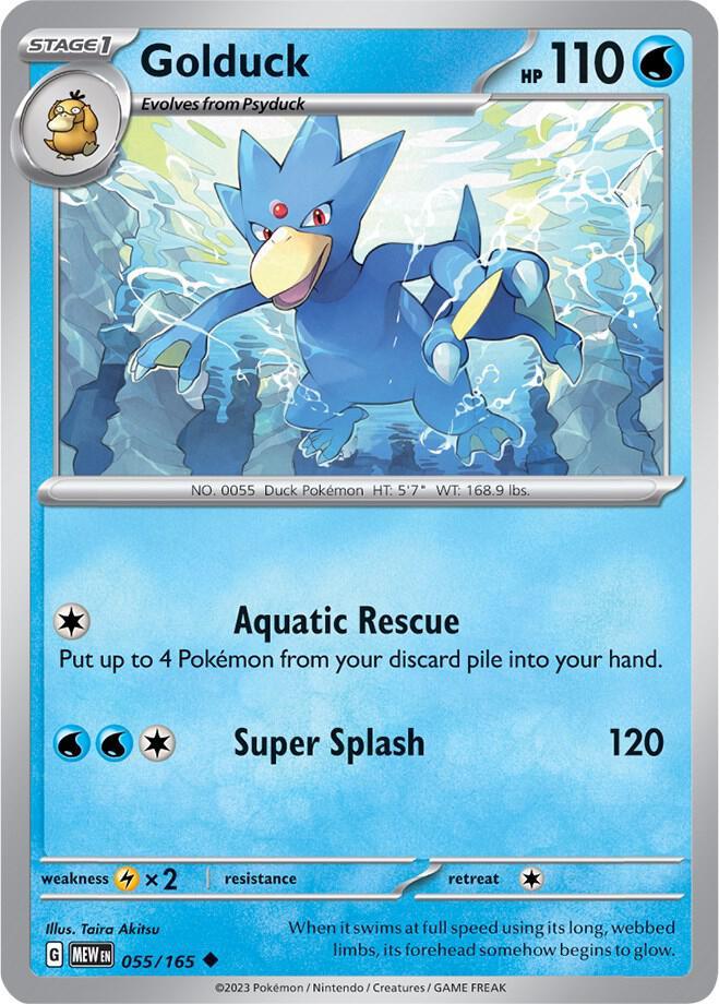 [Reverse Holo] MEW 055/165 Golduck U