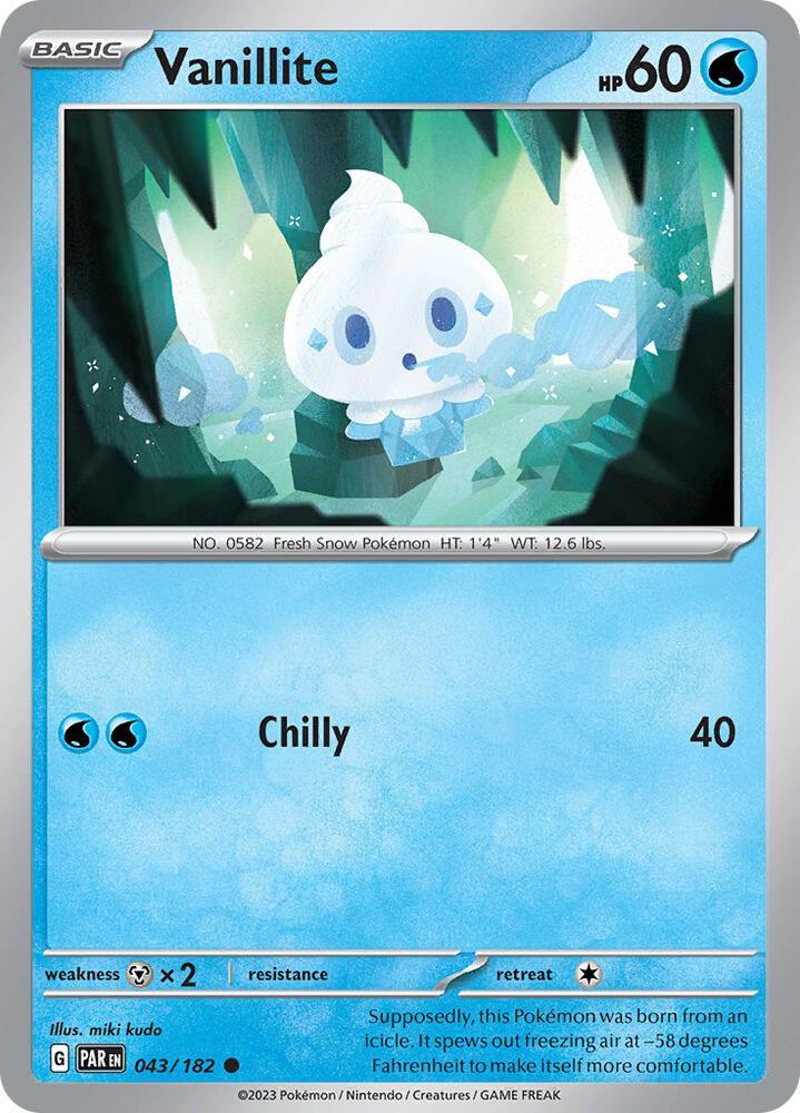 [Reverse Holo] PAR 043/182 Vanillite C