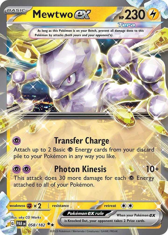 PAR 058/182 Mewtwo ex RR