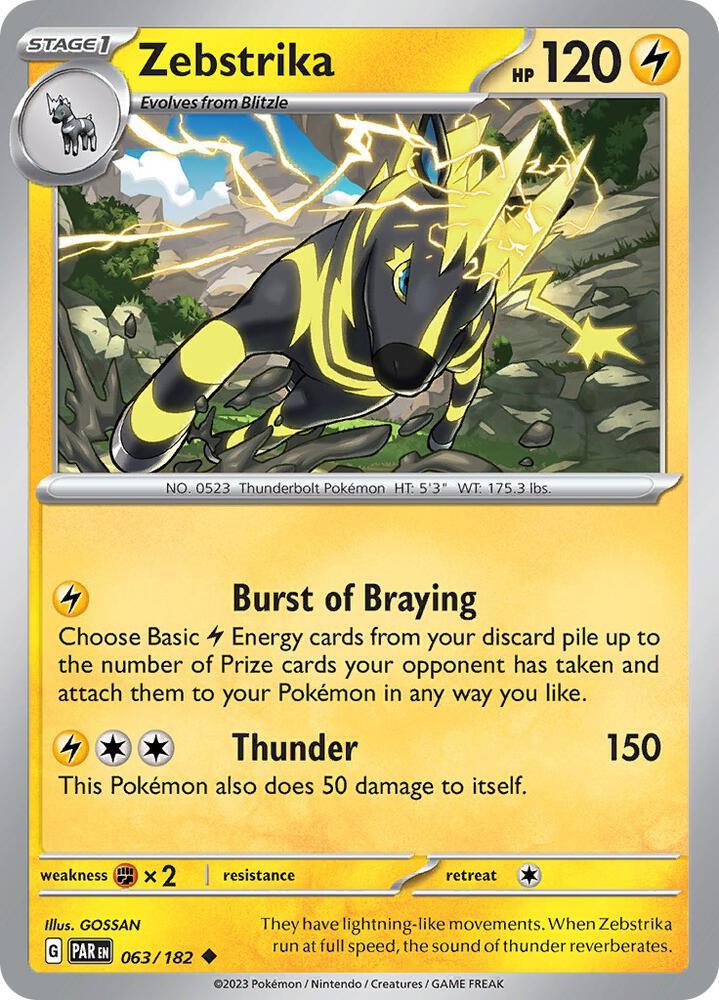 [Reverse Holo] PAR 063/182 Zebstrika U