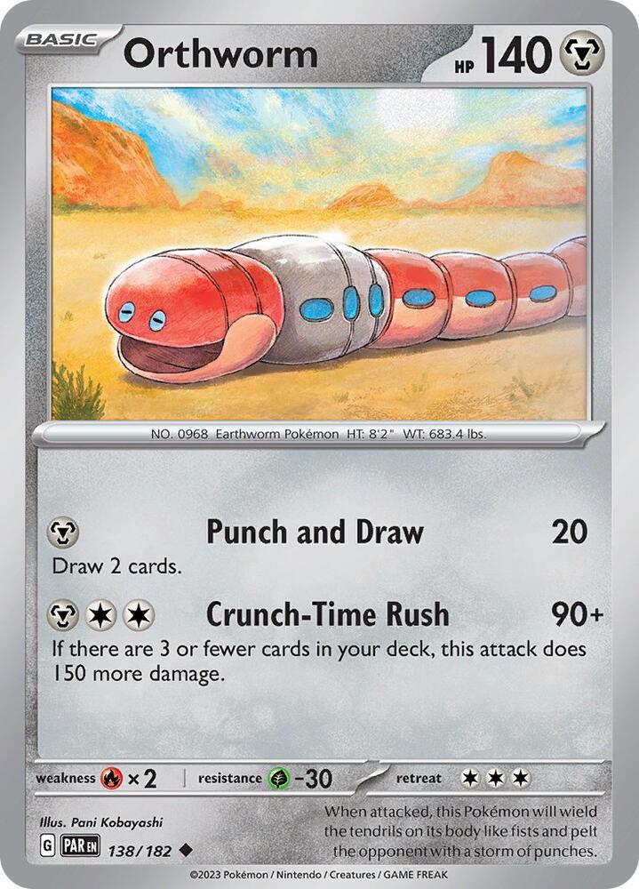 [Reverse Holo] PAR 138/182 Orthworm U