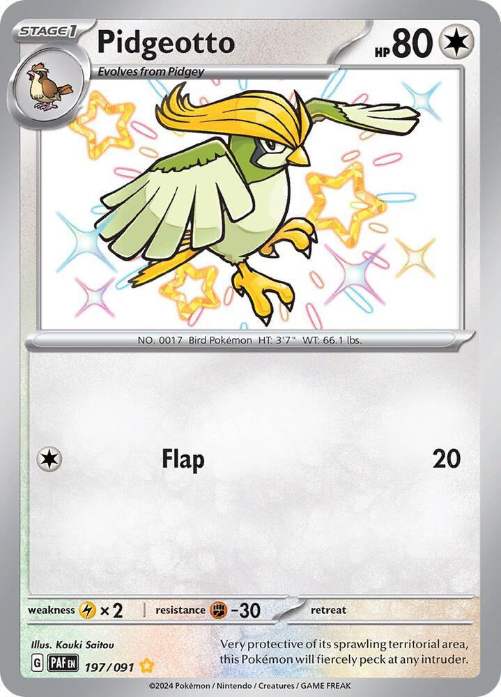 PAF 197/091 Pidgeotto S