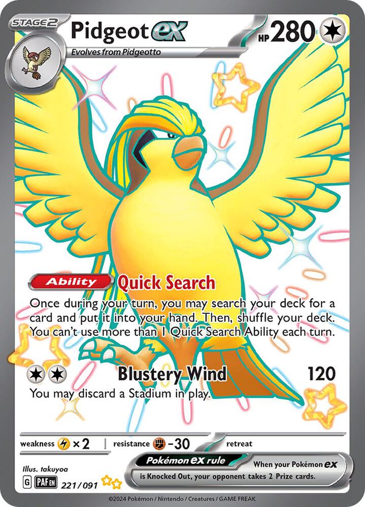 PAF 221/091 Pidgeot ex SUR