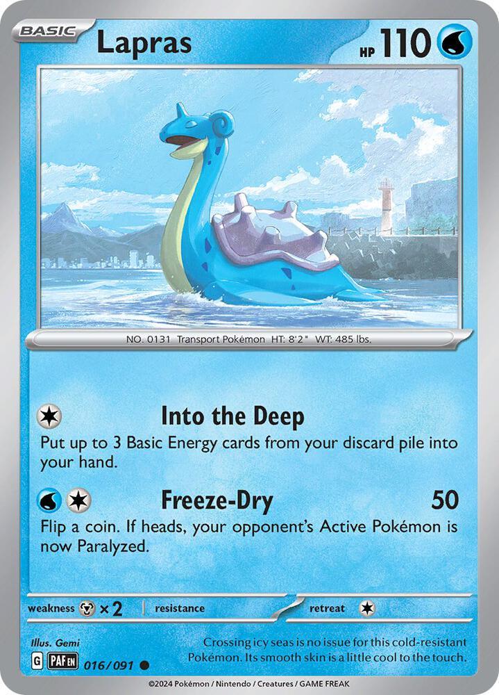 [Reverse Holo] PAF 016/091 Lapras C