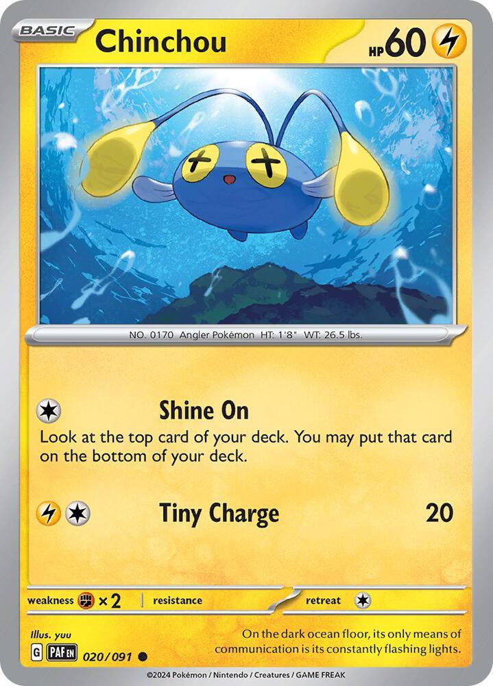 [Reverse Holo] PAF 020/091 Chinchou C