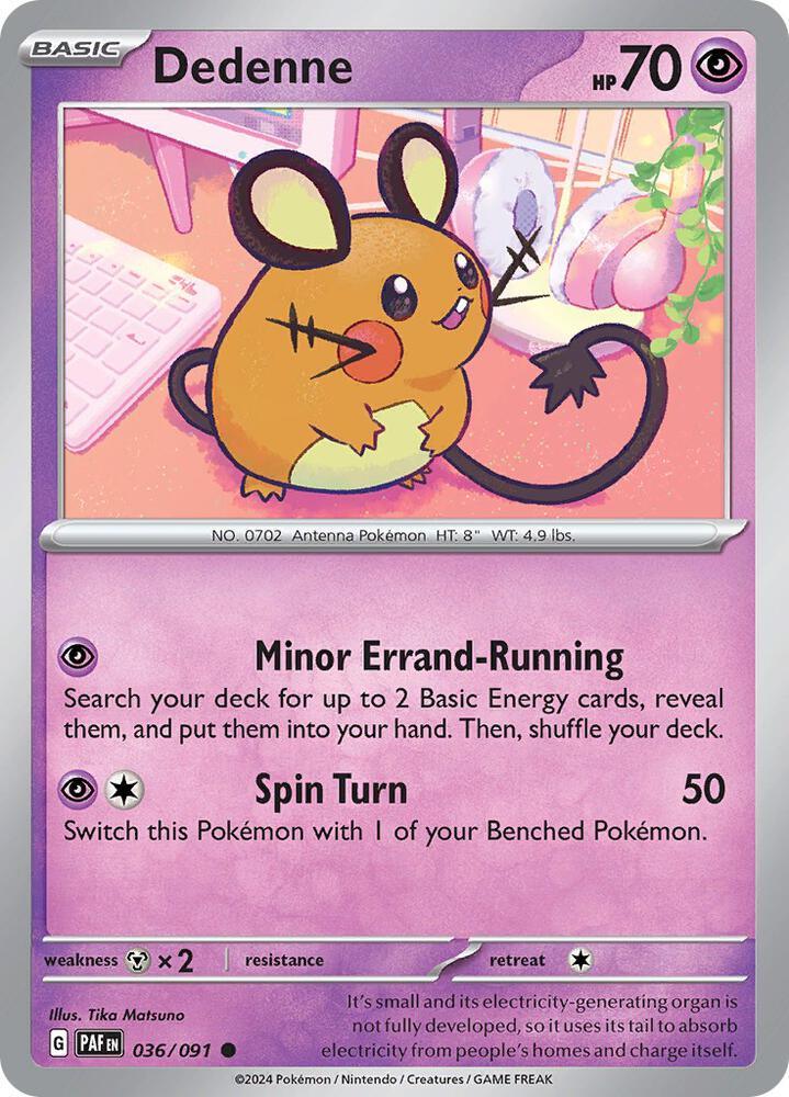 [Reverse Holo] PAF 036/091 Dedenne C