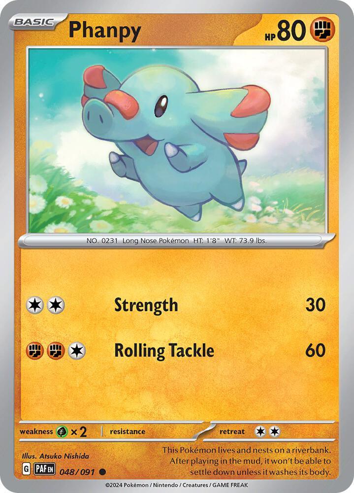[Reverse Holo] PAF 048/091 Phanpy C