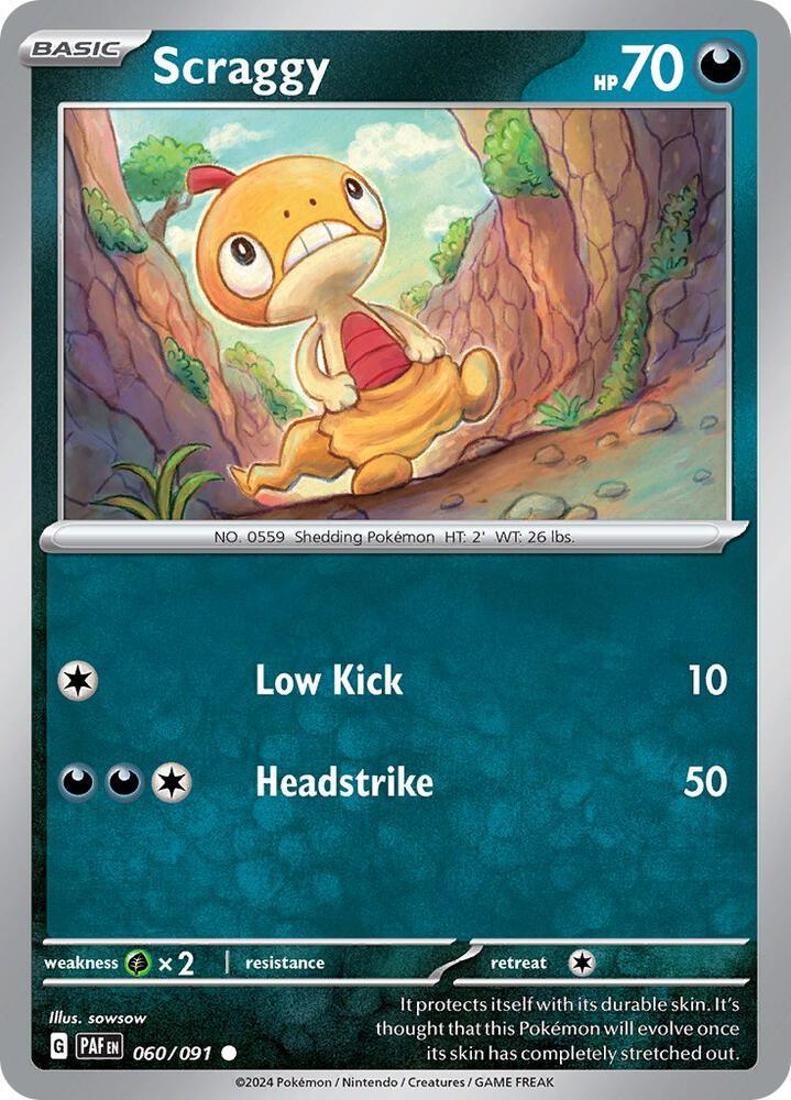 [Reverse Holo] PAF 060/091 Scraggy C