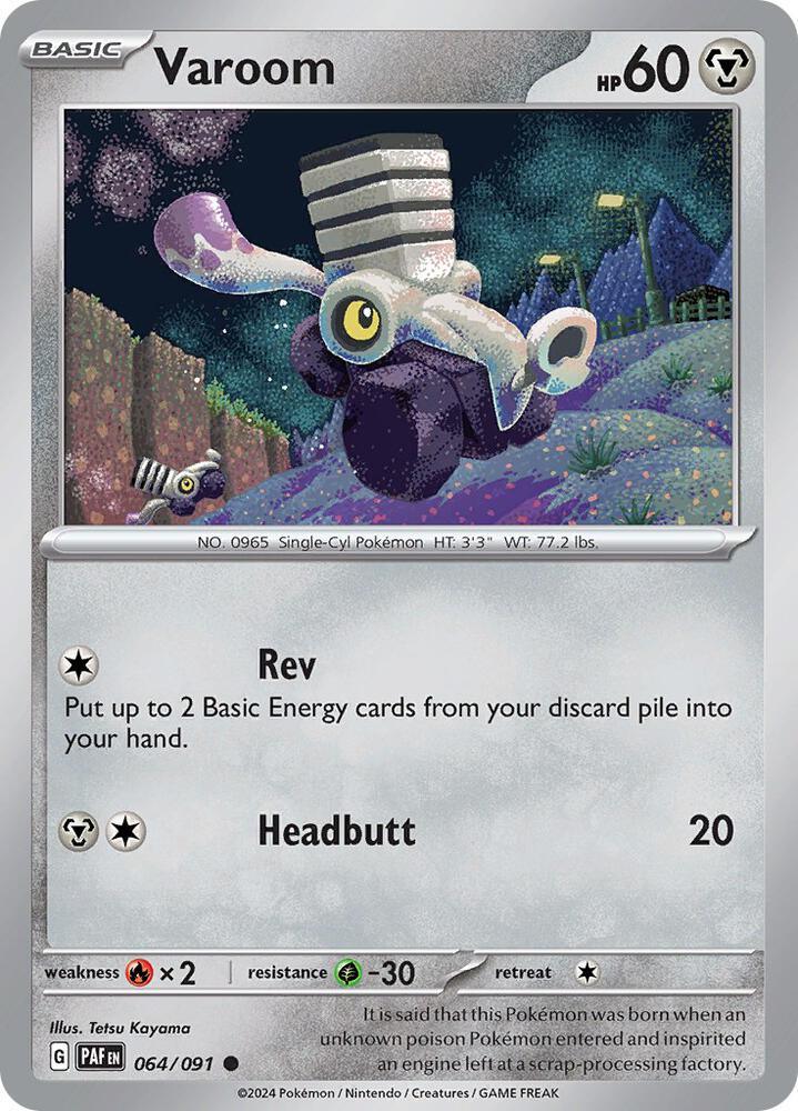 [Reverse Holo] PAF 064/091 Varoom C