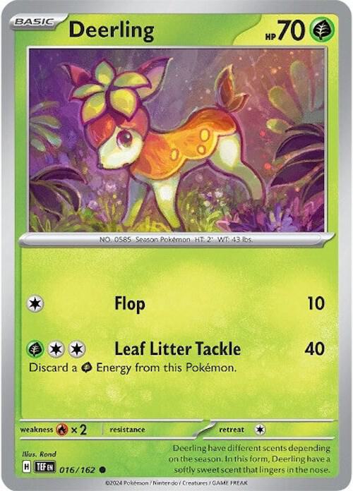[Reverse Holo] TEF 016/162 Deerling C